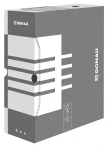 Pudło archiwizacyjne Donau A4 - szary 120 mm x 340 mm x 297 mm (7662301FSC-13)