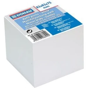 Kostka papierowa Donau - biały 83 mm x 83 mm x 75 mm (8309000-09)