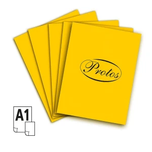 Brystol Protos A1 żółty ciemny 160-180g 20k 610 mm x 860 mm