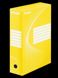 Pudło archiwizacyjne Esselte A4 - żółty 245 mm x 100 mm x 345 mm