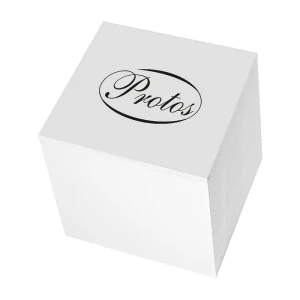 Kostka papierowa Protos - biały 85 mm x 85 mm x 80 mm